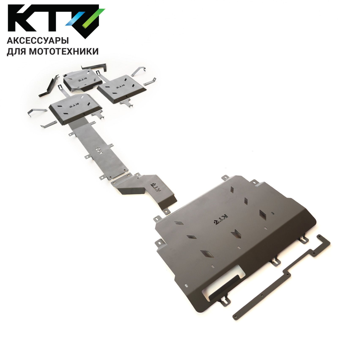 Комплект защит KTZ для HAVAL H7 2.0T DCT AWD 2025/HAVAL F7 2.0 SAT 2025 4WD 4 элемента, сталь 3 мм KTZ