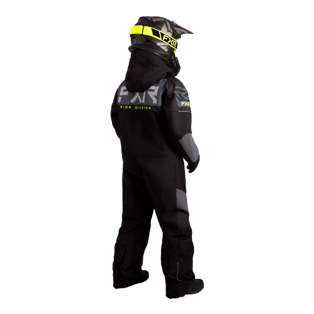 Детский комбинезон FXR Helium с утеплителем Black/Charcoal/Hi Vis, 2