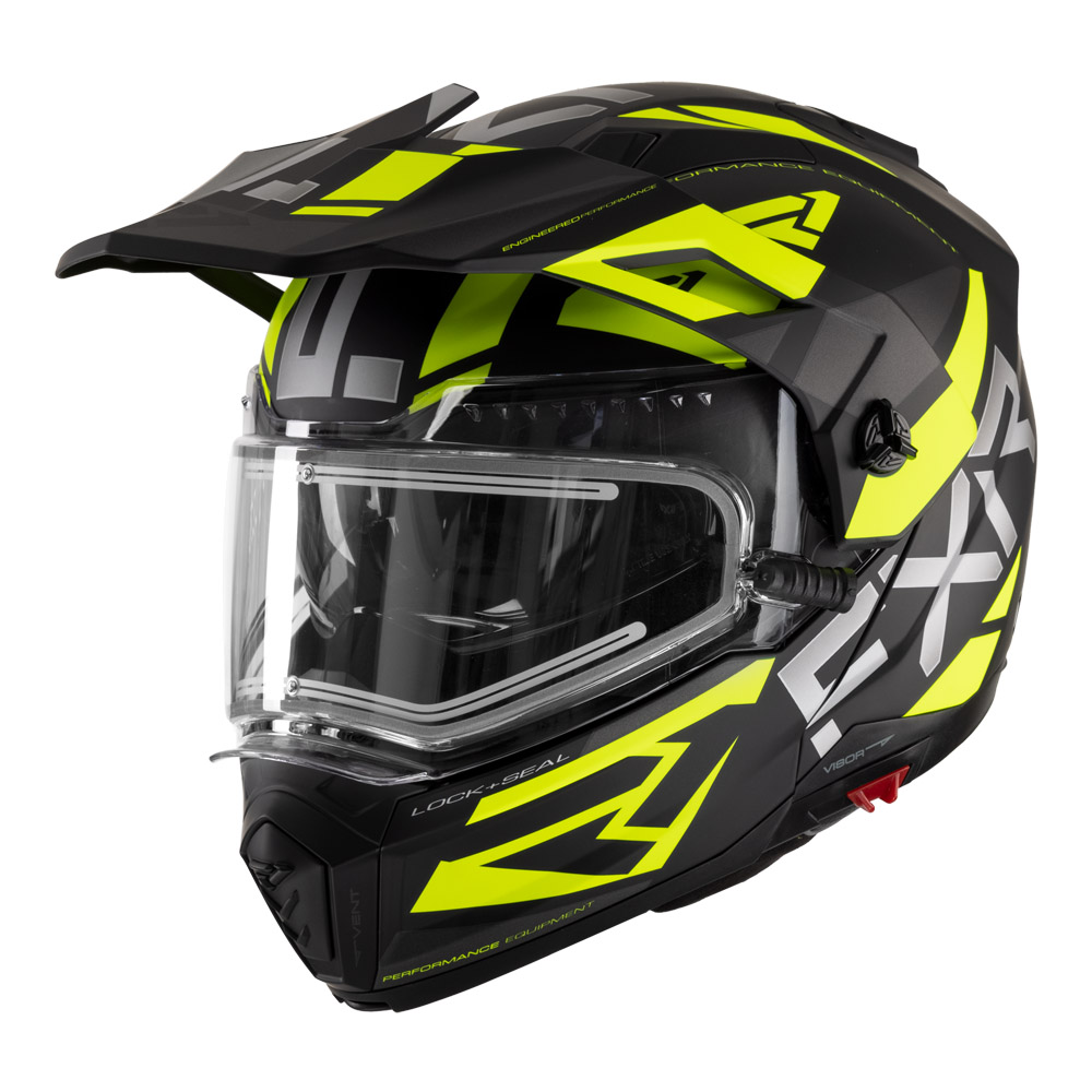 Шлем FXR Maverick X с подогревом Black/Hi Vis, L