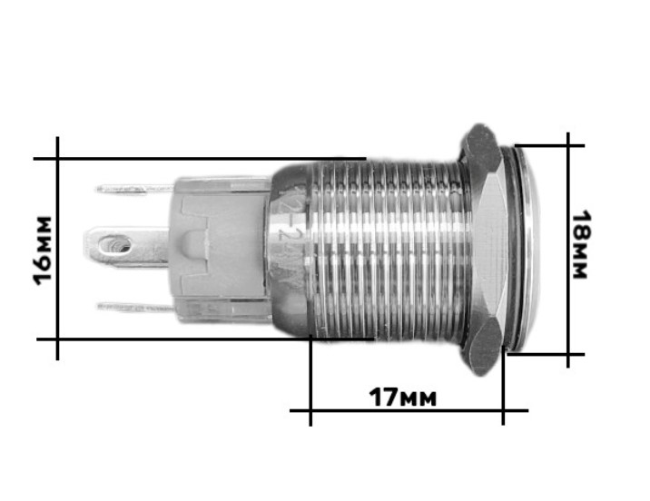 Купить кнопка без фиксации 12-24в 5а off-(on) 5p d16 синяя подсветка по цене 200 р. Низкие цены. Большой выбор. Доставка по всей России. Интернет-магазин в Москве. Только положительные отзывы!