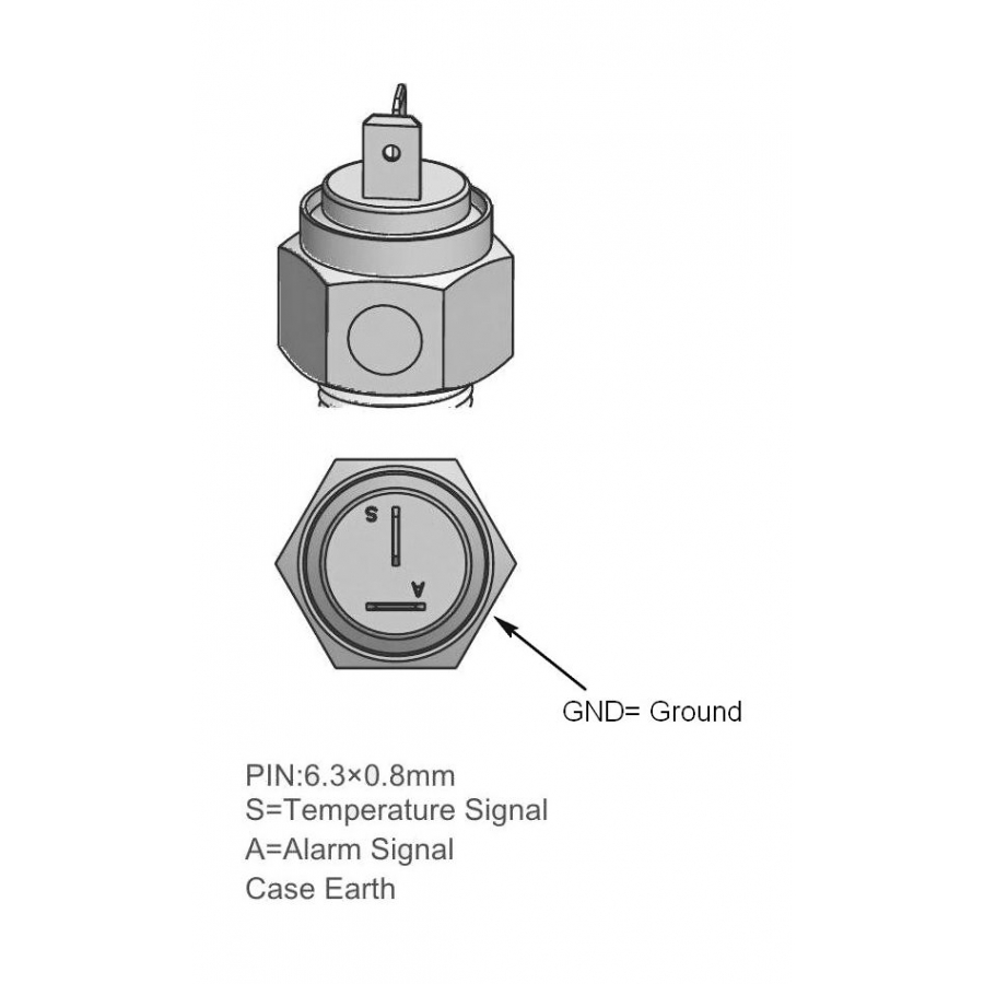 Купить датчик температуры воды 40-120 гр., сигнализация 98 гр., резьба 1/2"-14npt по цене  Низкие цены. Большой выбор. Доставка по всей России. Интернет-магазин в Москве. Только положительные отзывы!