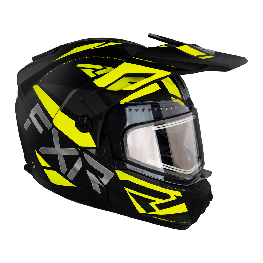 Шлем FXR Maverick X с подогревом Black/Hi Vis, L