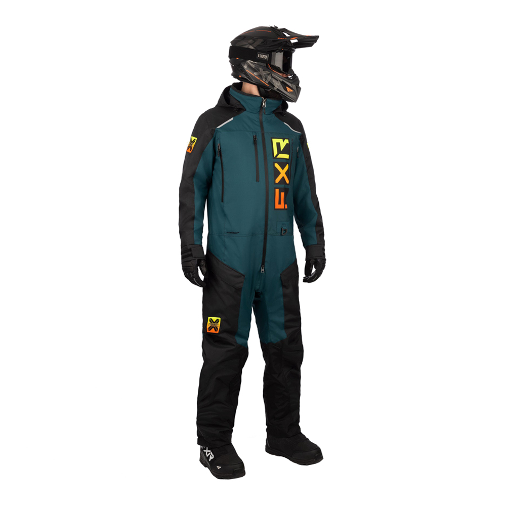 Комбинезон FXR Recruit без утеплителя Black/Drk Steel/Inferno, 2XL