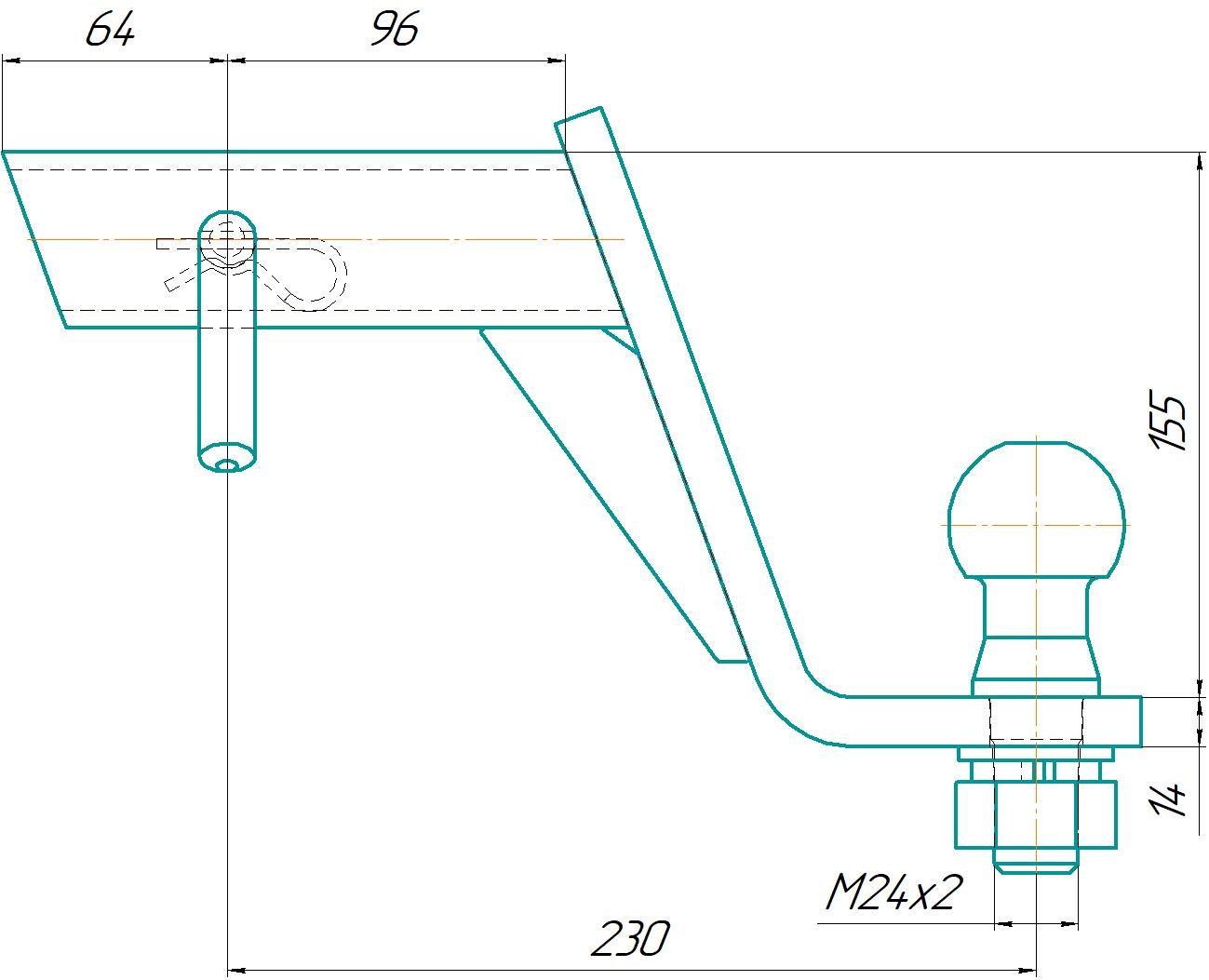 Шар-вставка ТР-510 фаркопа с занижением (50х50 мм) для квадроцикла по низкой цене в Москве. Можете купить недорого и в наличии!Всего 2 850 р.