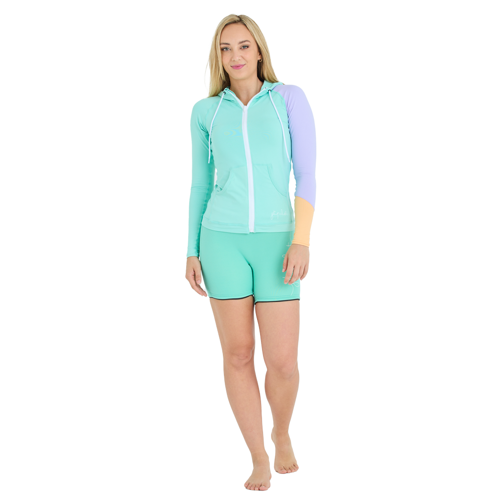 Толстовка JetPilot Pacer Ls Hooded Rashie Teal, L