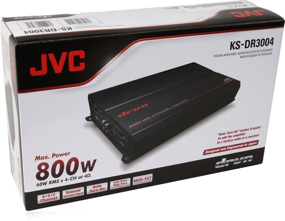 Автомобильный 4-х канальный усилитель JVC KS-DR3004