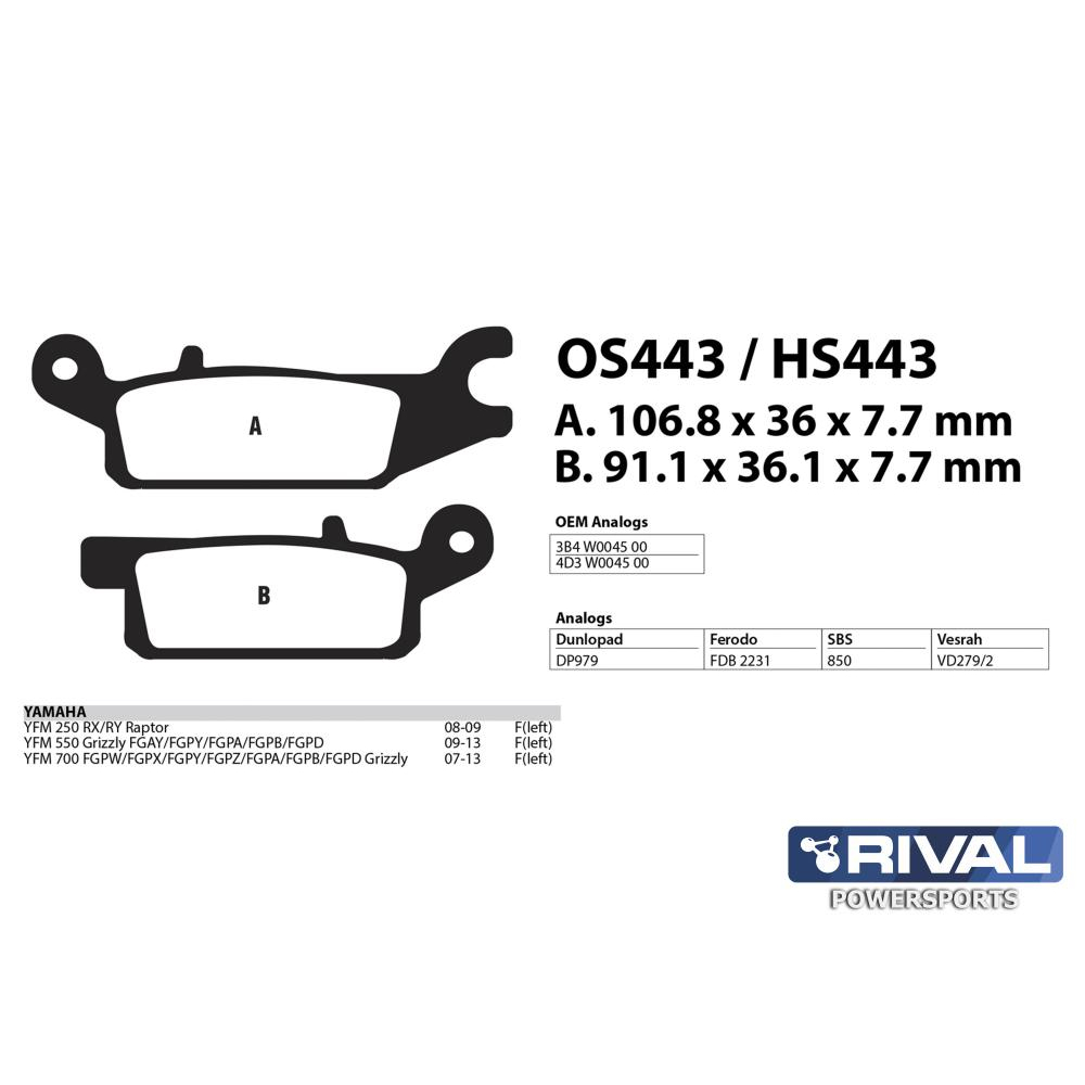 Купить тормозные колодки yamaha os443 по цене 571.00 р.. Низкие цены. Большой выбор. Доставка по всей России.  Интернет-магазин в Москве. Только положительные отзывы!