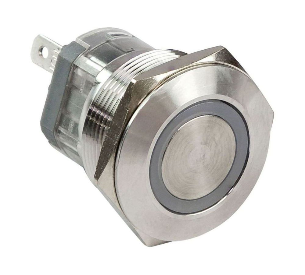 Купить кнопка с фиксацией, подсветка синяя, 12 в, д. 25 мм, marine rocket по цене  Низкие цены. Большой выбор. Доставка по всей России. Интернет-магазин в Москве. Только положительные отзывы!