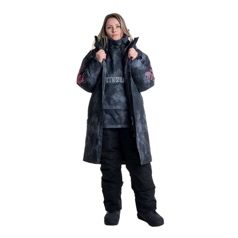 Пальто Jethwear Pit Coat с утеплителем Dark TieDye, S/M