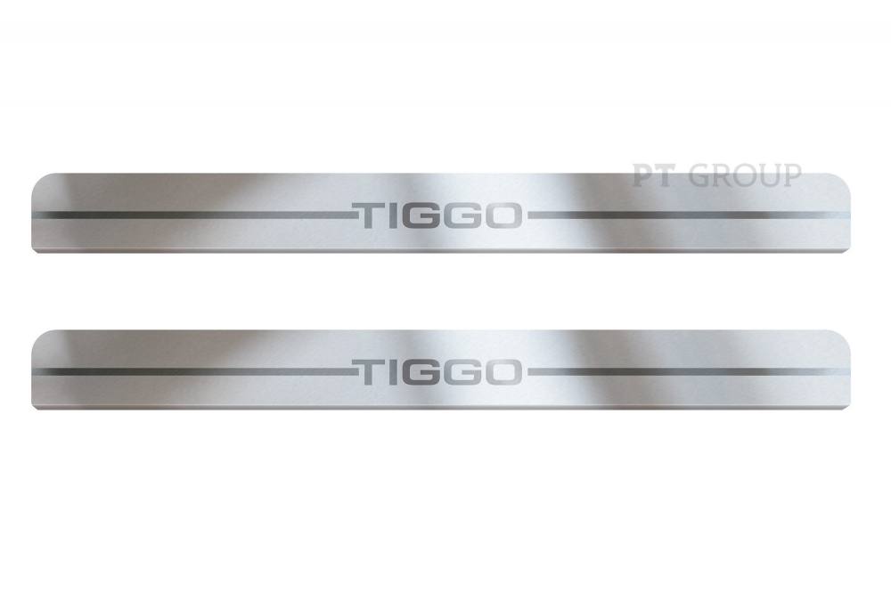 Накладки в проем дверей (4 шт) (НПС) Chery Tiggo 7 Pro 2020-