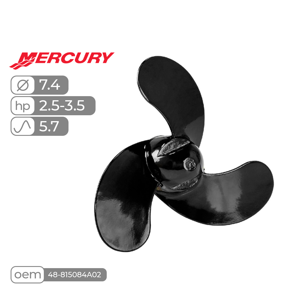 Купить винт гребной  skipper для mercury 2.5-3.5hp алюминиевый, диаметр - 7.4", шаг 5.7" по цене 20 890 р. Низкие цены. Большой выбор. Доставка по всей России. Интернет-магазин в Москве. Только положительные отзывы!