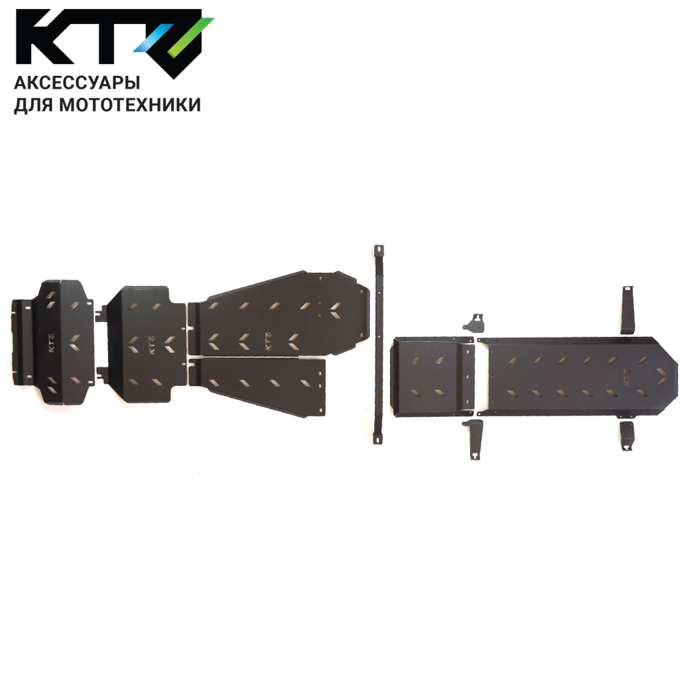 Комплект защит для TANK 400 2.0 АКПП 4WD 2025, сталь 3 мм KTZ