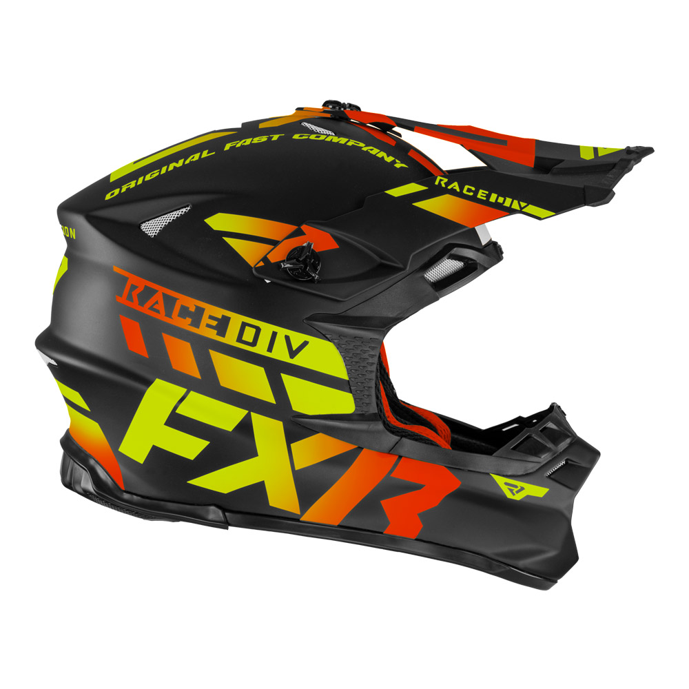 Шлем FXR Blade Race Div Black/Inferno, 5XL