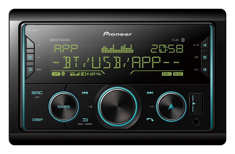 Автомобильный цифровой медиа-ресивер PIONEER MVH-S620BT