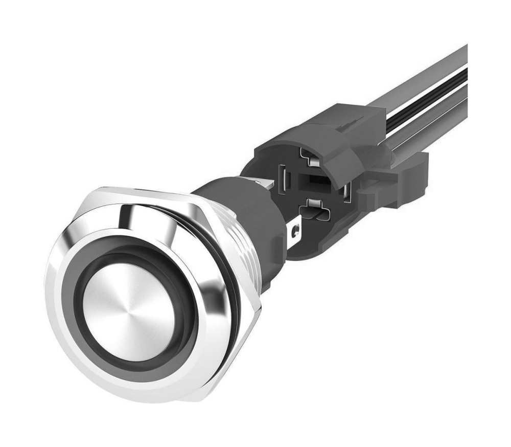 Купить кнопка с фиксацией, подсветка красная, 12 в, д. 19мм по цене 370 р. Низкие цены. Большой выбор. Доставка по всей России. Интернет-магазин в Москве. Только положительные отзывы!