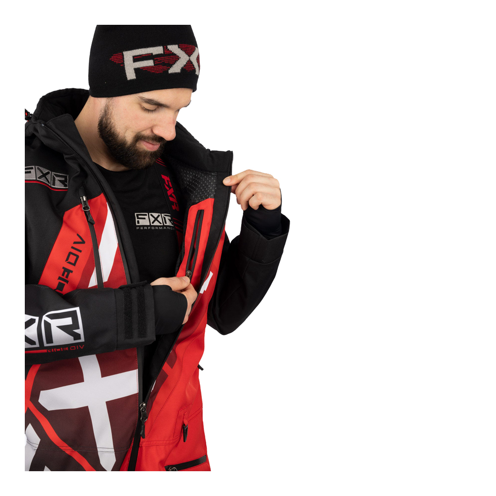 Комбинезон FXR CX F.A.S.T. с утеплителем Black/Red, S
