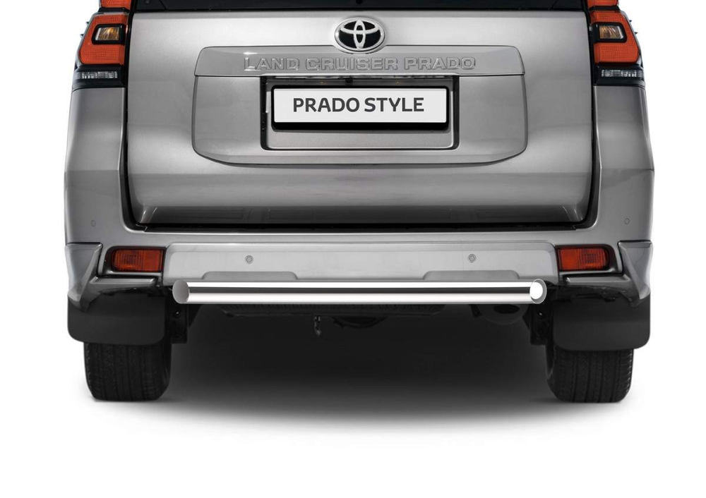 Защита заднего бампера d76 Короткая Toyota Land Cruiser 150 Prado 2017-, (R.5721.006) Rival
