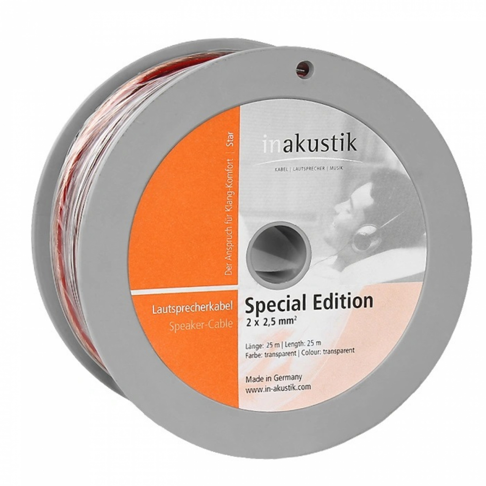 Кабель акустический INAKUSTIK Star LS Special Edition, 2 x 2.5 mm2, 25 m, 01004425