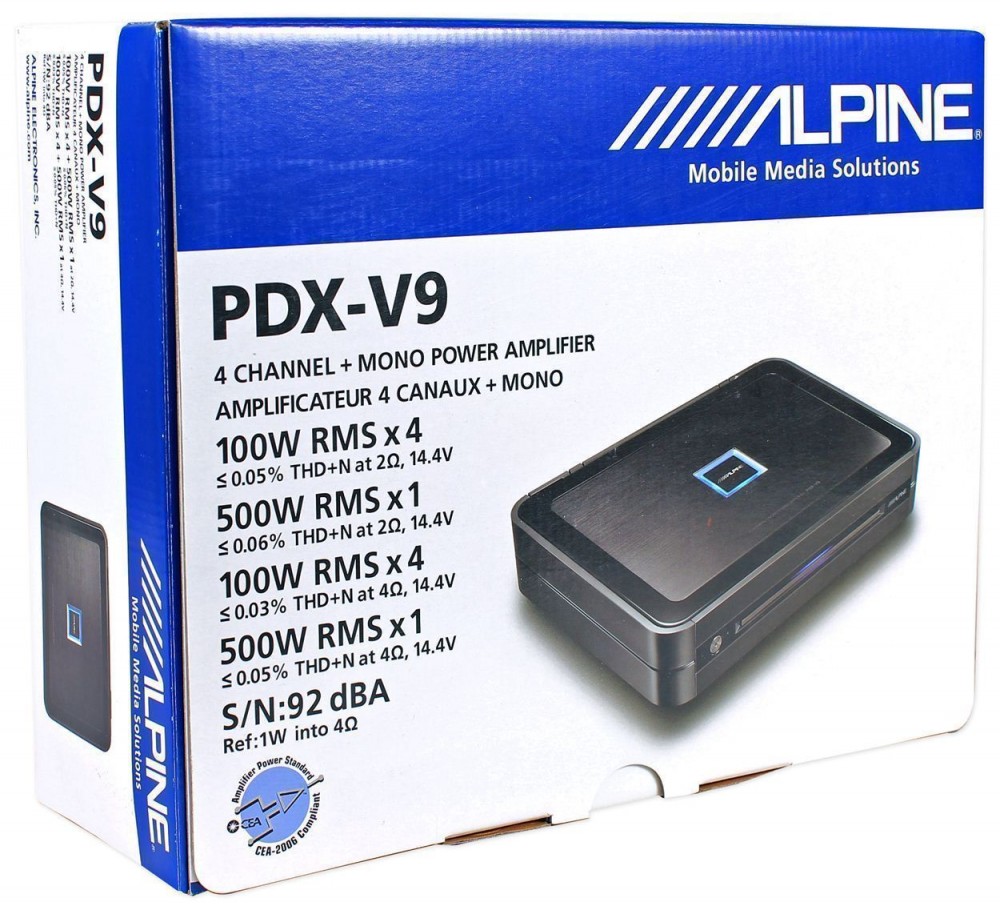 Автомобильный 5-канальный усилитель ALPINE PDX-V9