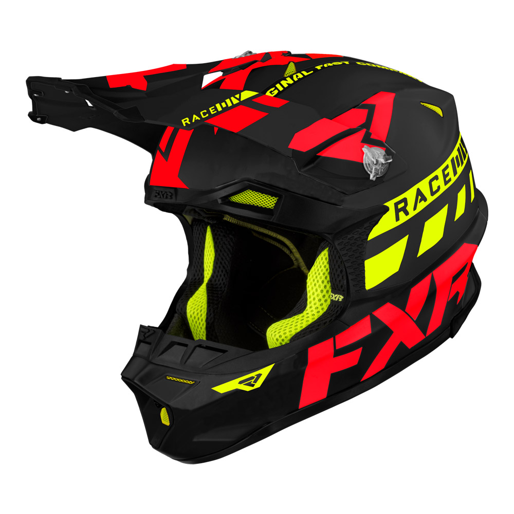 Шлем FXR Blade Race Div Black/Inferno, 5XL
