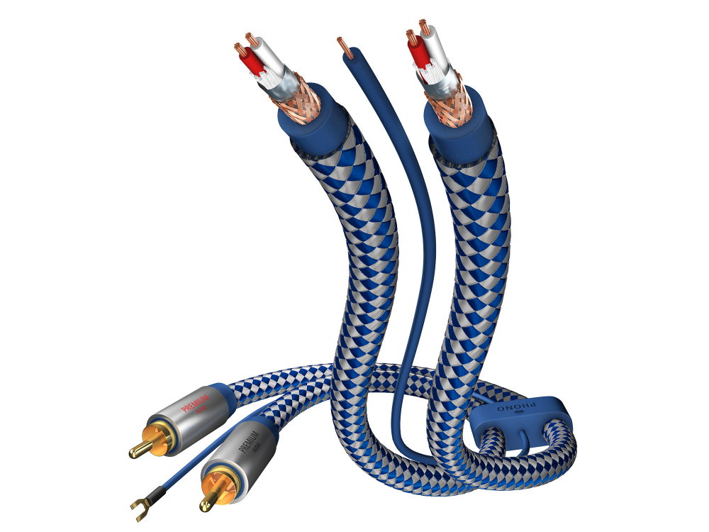 Кабель межблочный INAKUSTIK Premium Phono Cable, RCA-RCA, 1.5 m, 00405115