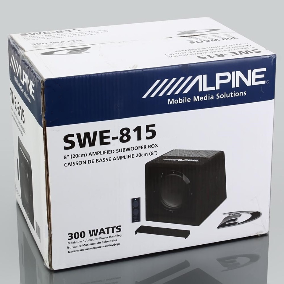 Автомобильный корпусной сабвуфер 8” (20 см) ALPINE SBG-844BR