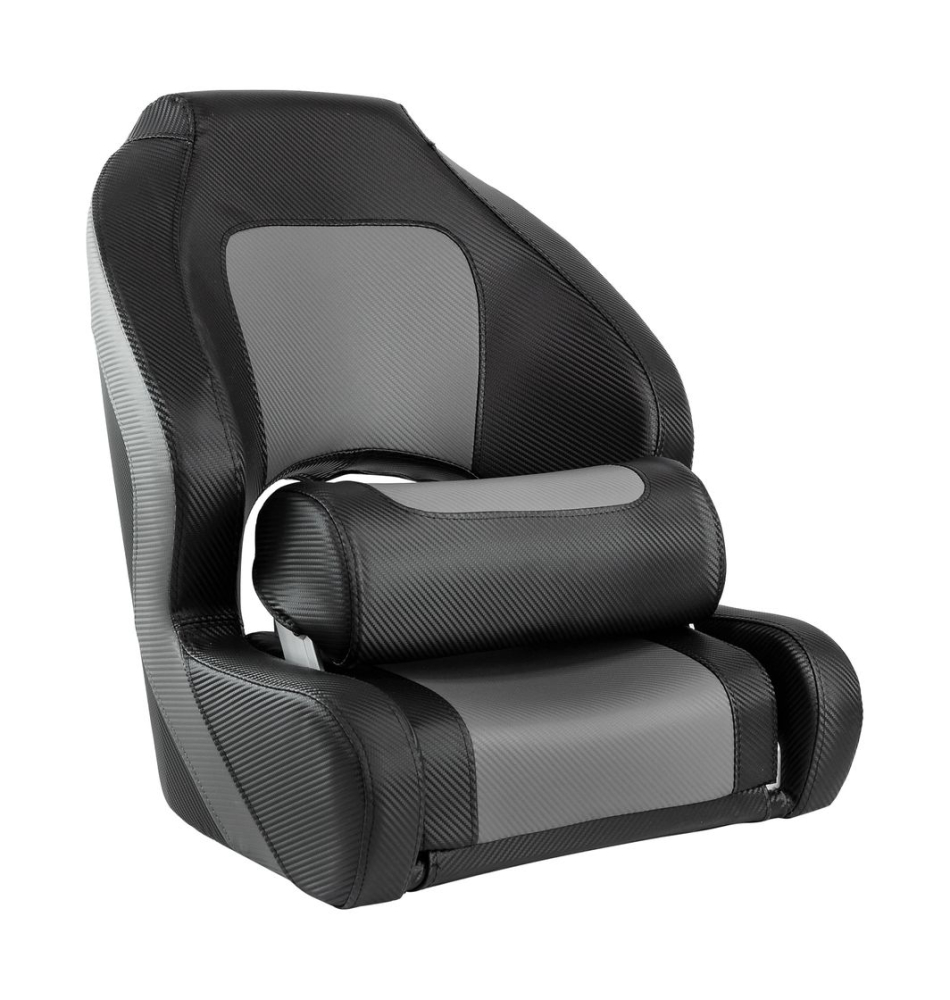 Купить кресло с болстером deluxe carbon, обивка черный/серый винил по цене  Низкие цены. Большой выбор. Доставка по всей России. Интернет-магазин в Москве. Только положительные отзывы!