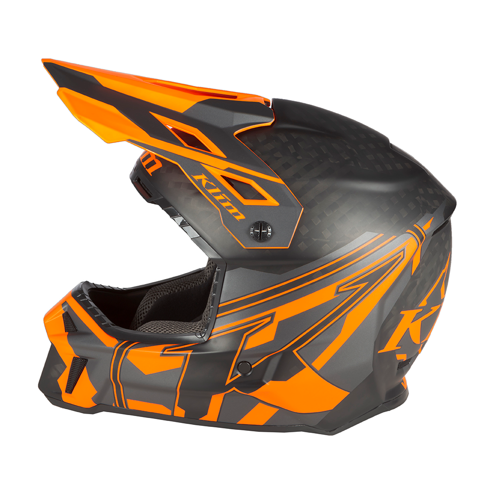 Шлем Klim F3 Carbon Pro без подогрева Ascent Asphalt/Strike Orange, MD
