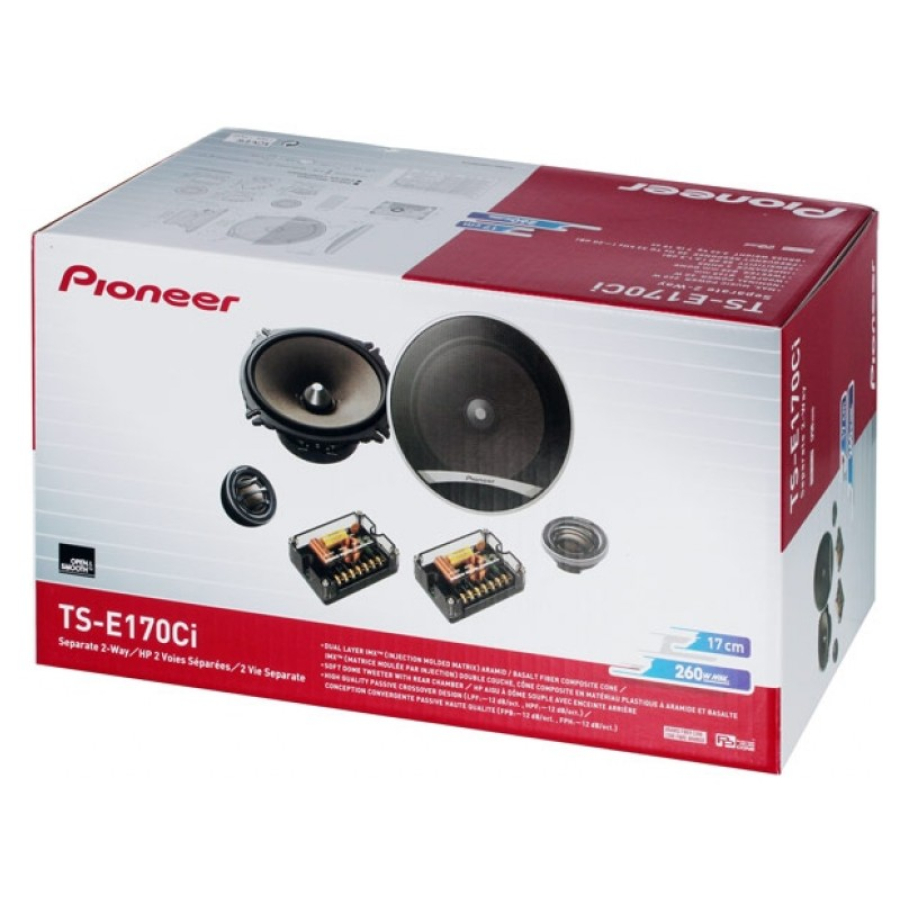 Автомобильная двухполосная компонентная акустика PIONEER TS-170CI
