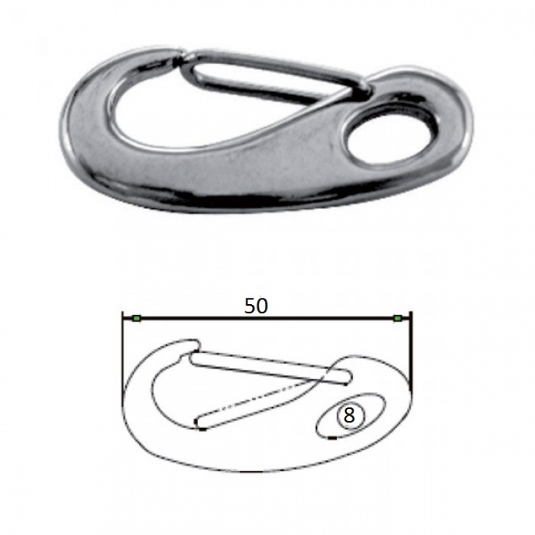 Купить карабин 50мм, нерж.сталь по цене 302 р. Низкие цены. Большой выбор. Доставка по всей России. Интернет-магазин в Москве. Только положительные отзывы!