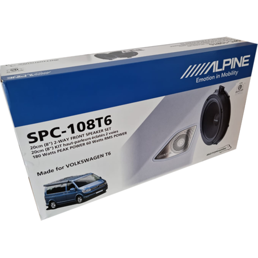 Автомобильная двухполосная компонентная акустика ALPINE SPC-108T6