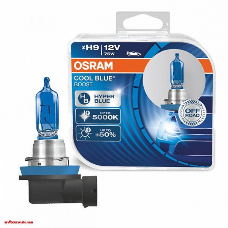 Купить лампа osram h9 (51w) cool blue boost 5000k +50% 2шт 12v по цене 2 854 р.. Низкие цены. Большой выбор. Доставка по всей России.  Интернет-магазин в Москве. Только положительные отзывы!