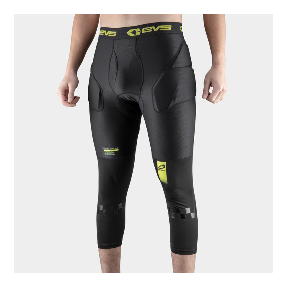 Леггинсы защитные EVS Tug 3/4 Impact  с утеплителем Black, XX-Large