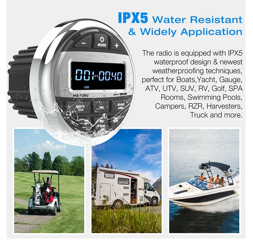 Купить морская магнитола в катер лодку круглая bluetooth akamate ms-10rv по цене 7 500 р. Низкие цены. Большой выбор. Доставка по всей России. Интернет-магазин в Москве. Только положительные отзывы!