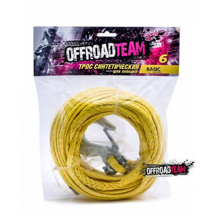 Купить трос для лебедки синтетический offroadteam basic 6 х 15м, с крюком по цене 4 505 р.. Низкие цены. Большой выбор. Доставка по всей России.  Интернет-магазин в Москве. Только положительные отзывы!