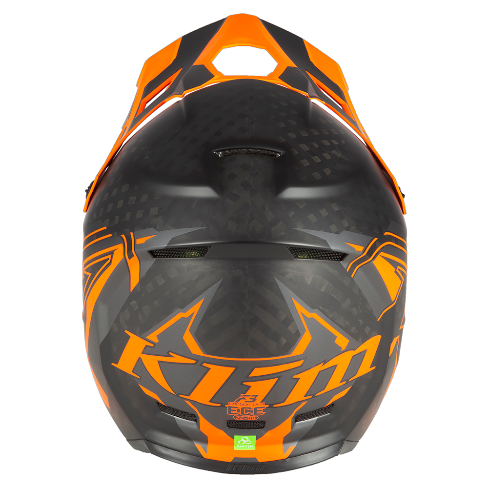 Шлем Klim F3 Carbon Pro без подогрева Ascent Asphalt/Strike Orange, MD