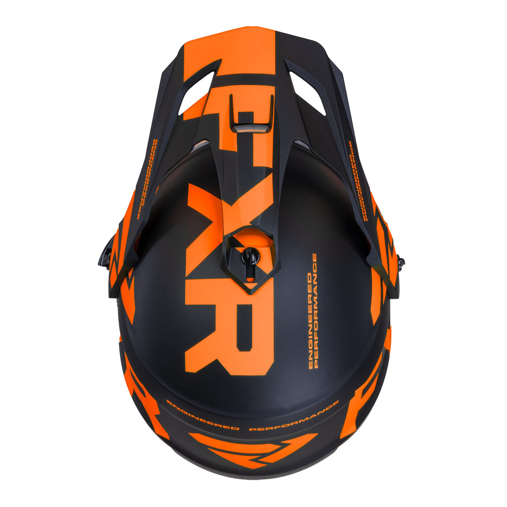 Шлем FXR Torque X Team с подогревом Black/Orange, M