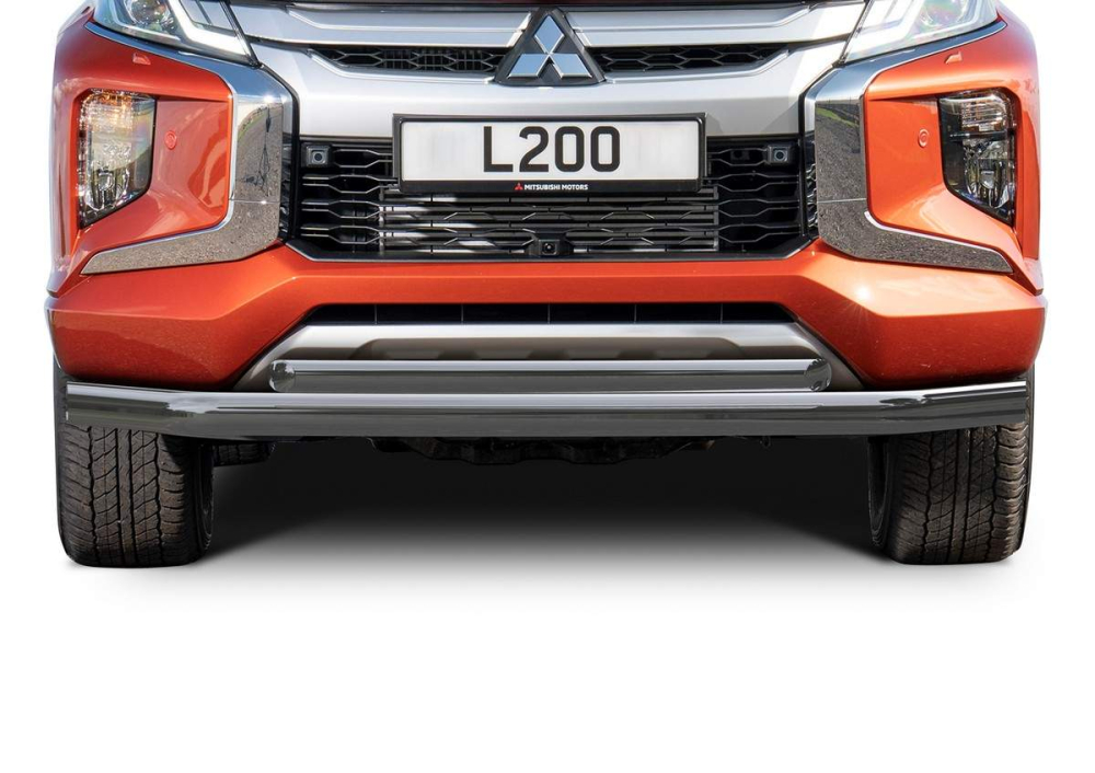 Защита заднего бампера d76+d57 Уголки Mitsubishi L200 2019- (R.4016.006) Rival