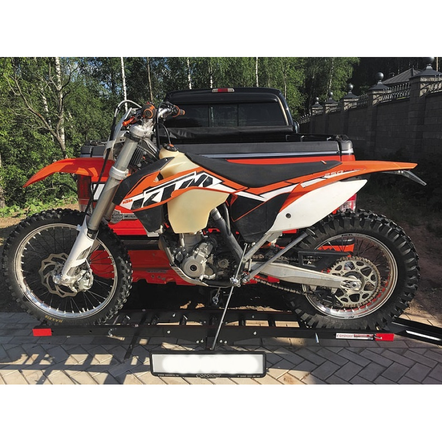 Площадка для перевозки мотоциклов на фаркопе машины до 180 кг (мотохвост) для квадроцикла по низкой цене в Москве. Можете купить недорого и в наличии!Всего 