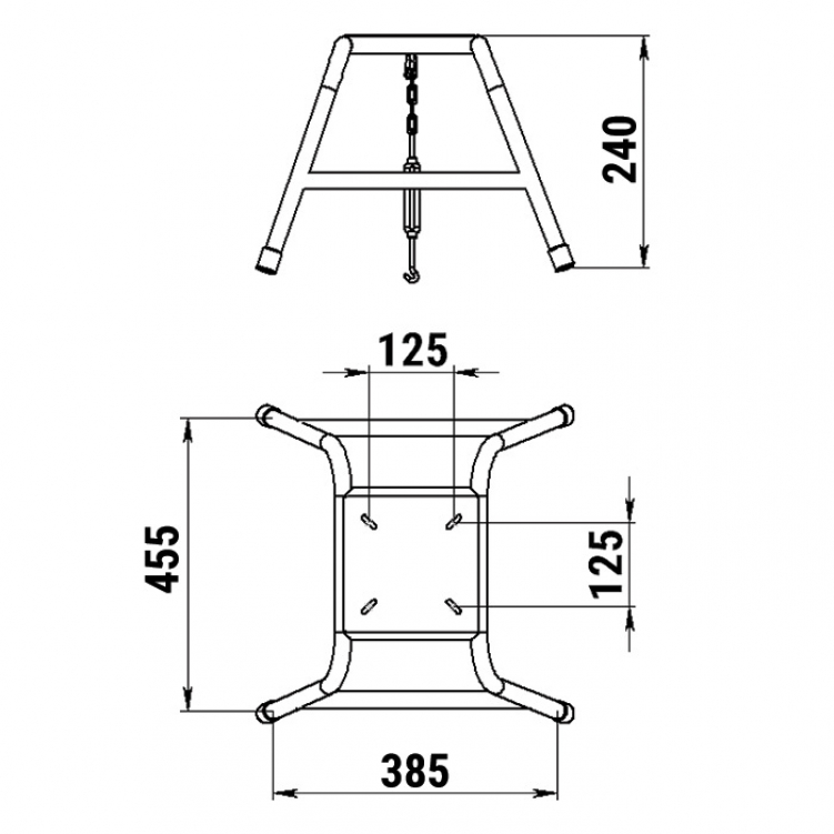 Купить стойка для сидения 240 мм нержавеющая сталь по цене  Низкие цены. Большой выбор. Доставка по всей России. Интернет-магазин в Москве. Только положительные отзывы!