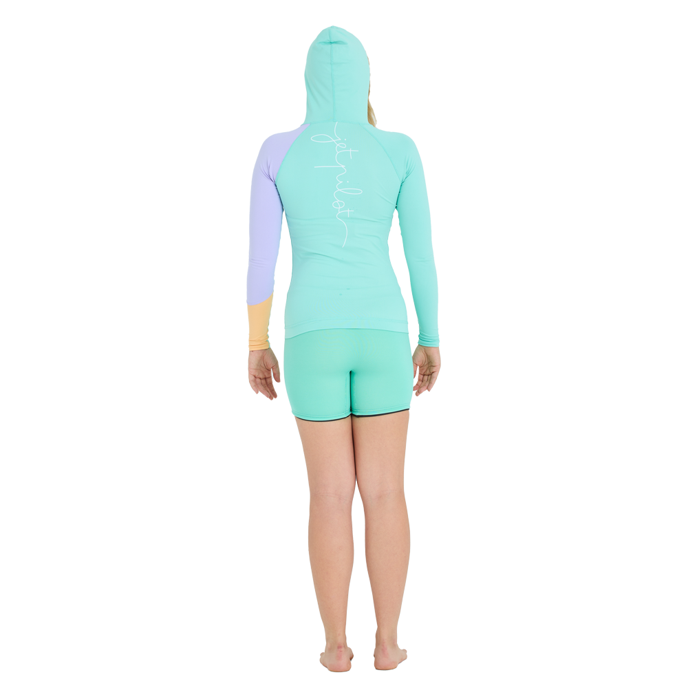 Толстовка JetPilot Pacer Ls Hooded Rashie Teal, L