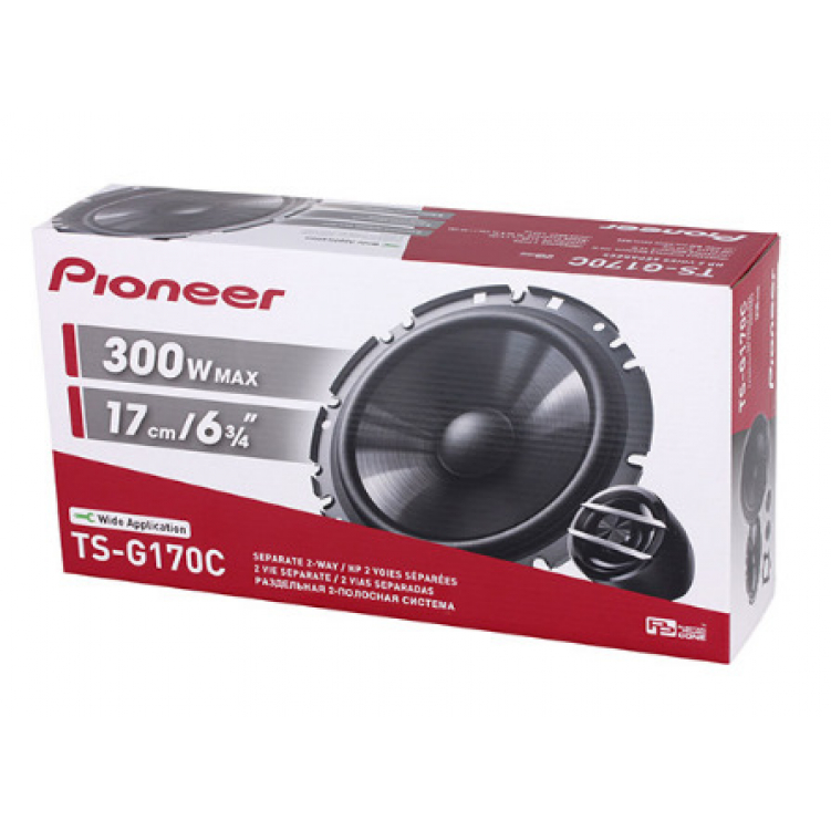 Автомобильная двухполосная компонентная акустика PIONEER TS-G170C