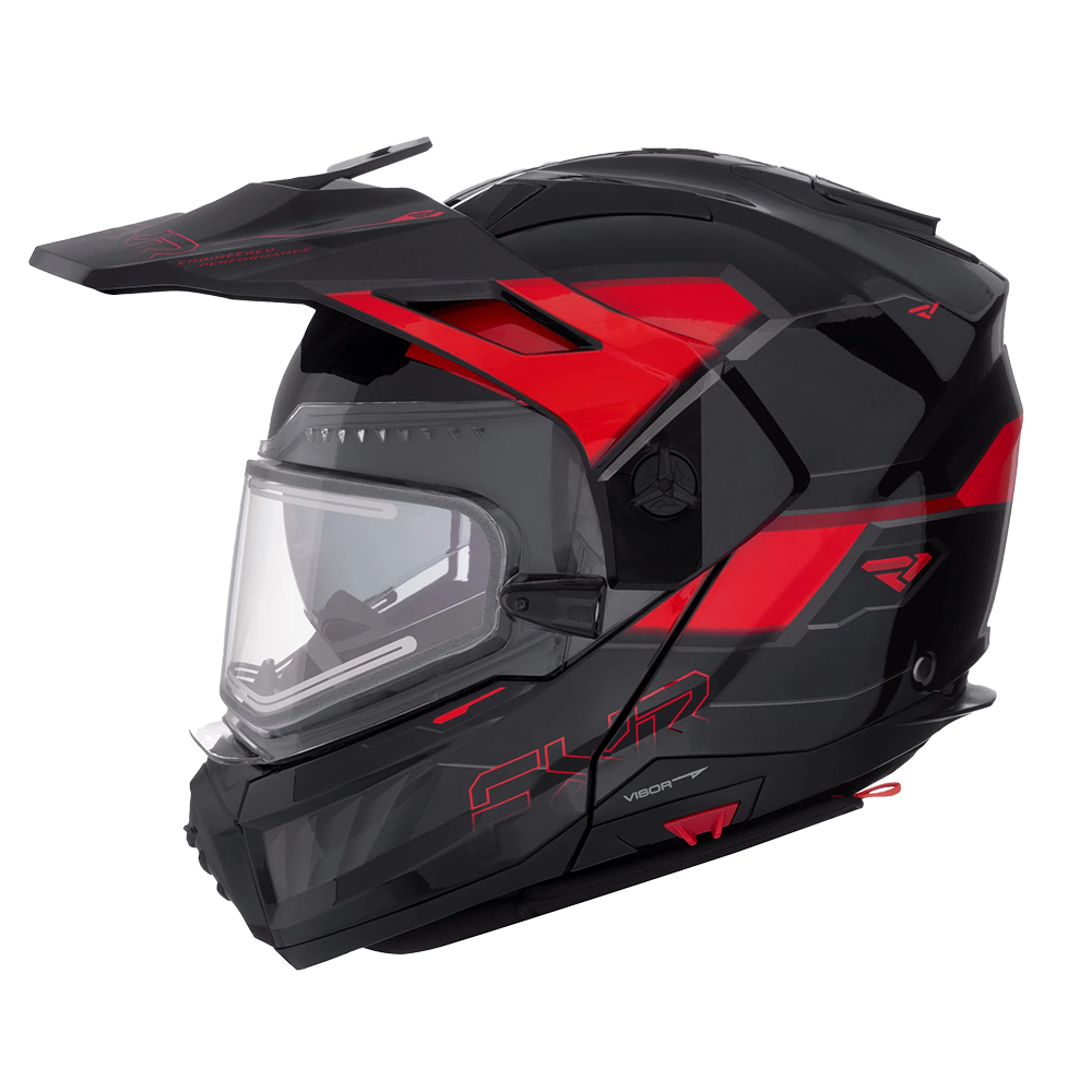 Шлем FXR Maverick X Pro с подогревом Black/Red, 2XL