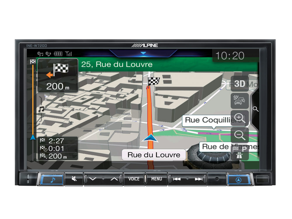 Автомобильный цифровой медиа-ресивер ALPINE INE-W720D