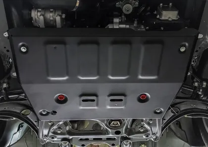 Защита картера (сталь) + комплект крепежа FAW Bestune T55 2021- (V - 1.5, робот, бензин)