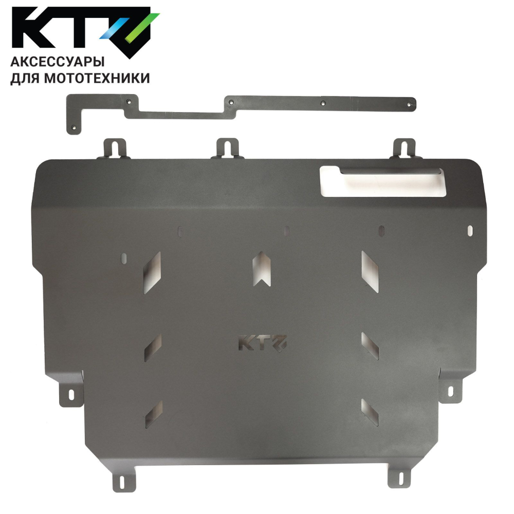 Защита картера и КПП для HAVAL H7 2.0T DCT AWD 2025/ HAVAL F7 2.0 SAT 2025 4WD сталь 3 мм KTZ