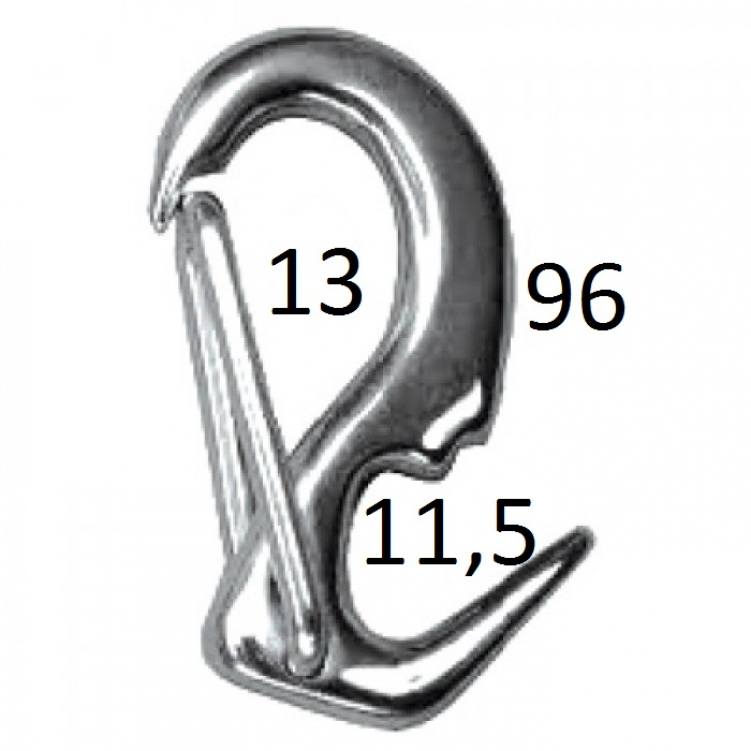 Купить карабин-крюк пружинный 80мм по цене  Низкие цены. Большой выбор. Доставка по всей России. Интернет-магазин в Москве. Только положительные отзывы!