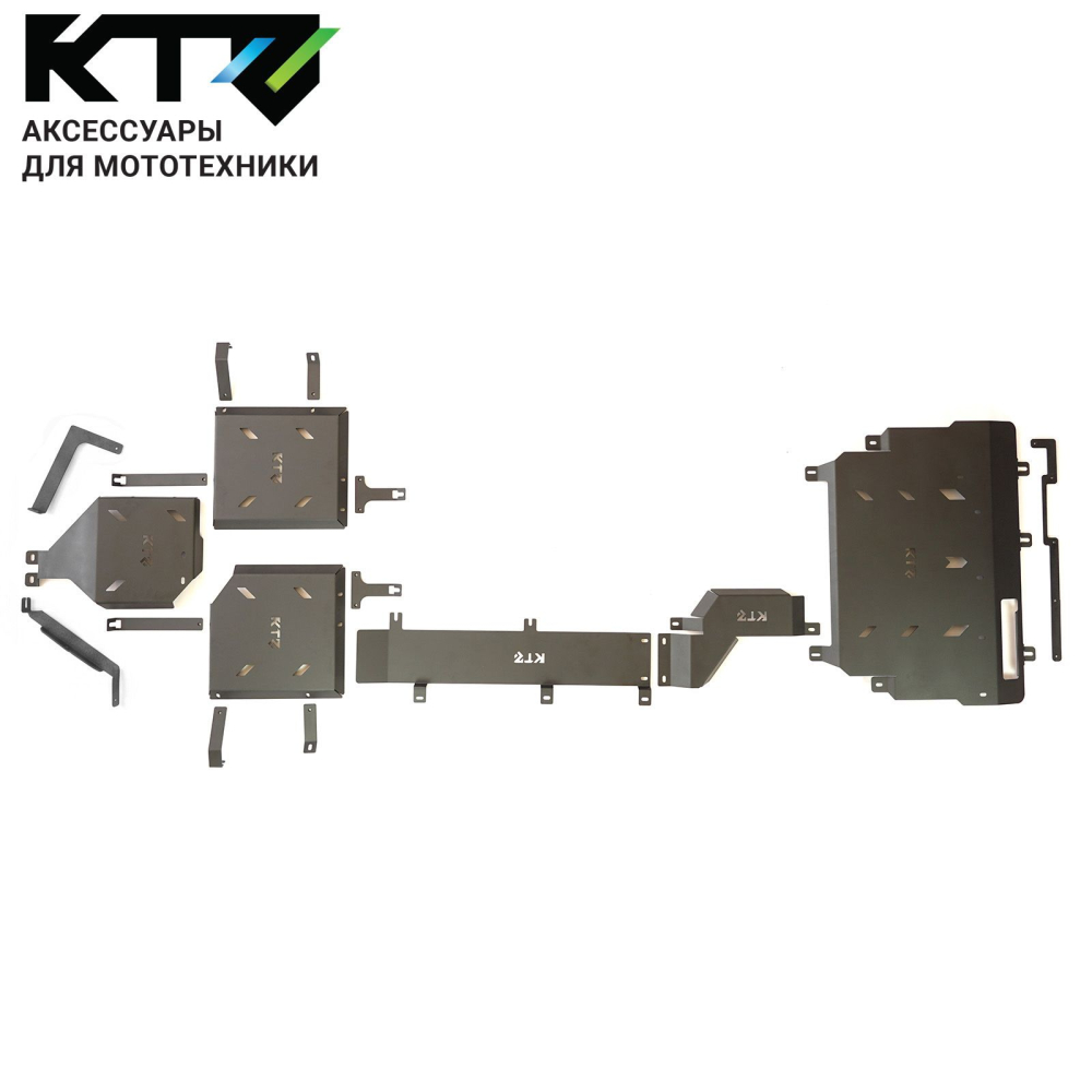 Комплект защит KTZ для HAVAL H7 2.0T DCT AWD 2025/HAVAL F7 2.0 SAT 2025 4WD 4 элемента, сталь 3 мм KTZ