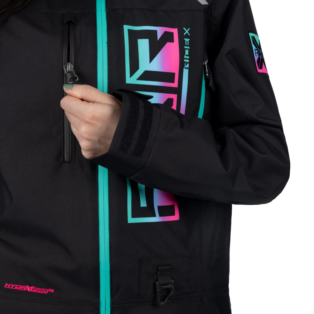 Комбинезон FXR Recruit F.A.S.T. с утеплителем Black/Mint-Electric Pink Fade, 12