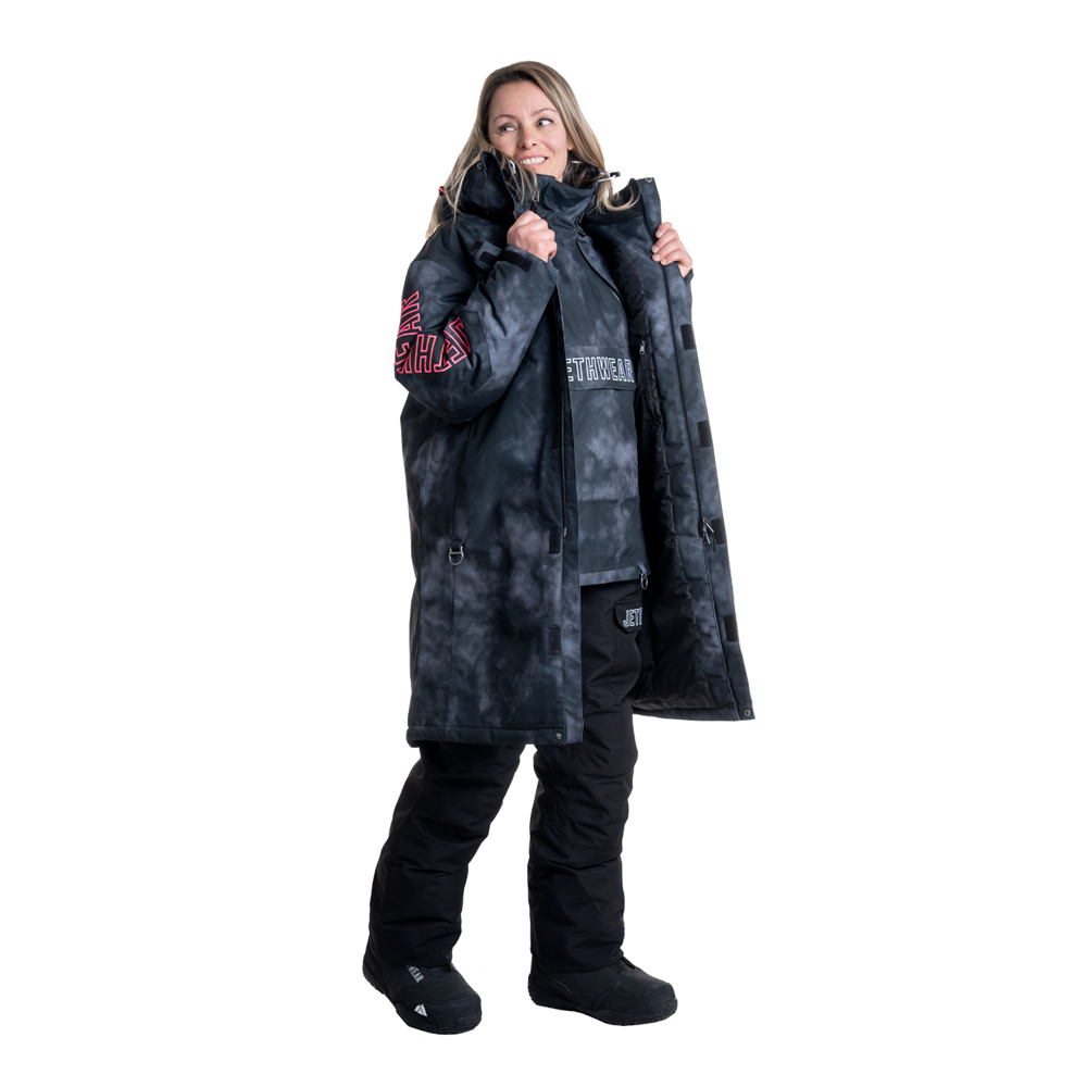 Пальто Jethwear Pit Coat с утеплителем Dark TieDye, S/M